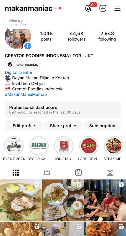 Selebgram/ Socmed - Lifestyle / F&B / Food Vlogger / Review Makanan / Paid Promoted / Skincare - 3