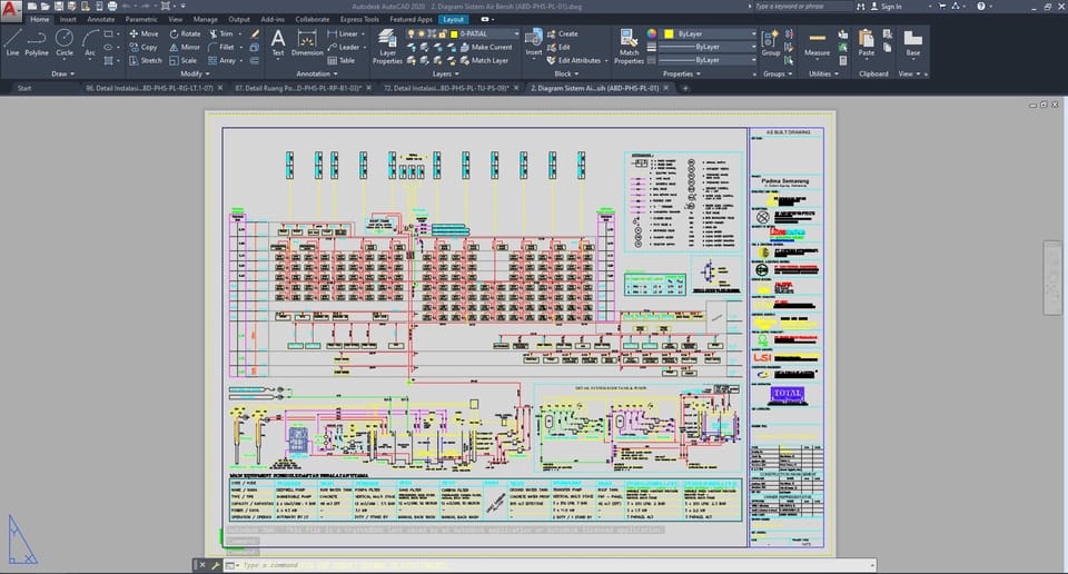 CAD Drawing - Jasa Gambar Instalasi Mekanikal Elektrikal & Plumbing ( MEP ) - 9