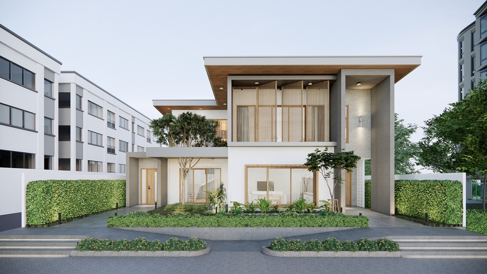 3D Perspective - รับทำ 3D Perspective (Exterior/Interior) รับขึ้นโมเดล 3D / รับออกแบบและเขียนแบบสถาปัตยกรรม - 9