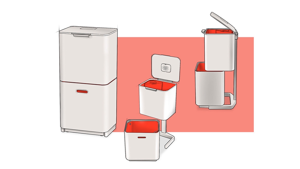 Jasa Desain 3D untuk model tempat sampah dengan desain minimalis dan modern.