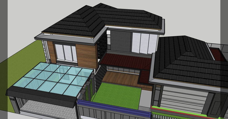 3D & Perspektif - Desain Rumah, Villa pribadi, Ruko, Cafe - 7