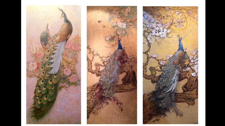 วาดภาพประกอบ - งานจิตรกรรมฝาผนังตกแต่งภายใน / ภาพวาดเสริมดวง / วาดภาพประกอบสีน้ำ สีอะคริลิค /ออกแบบลายผ้า - 11