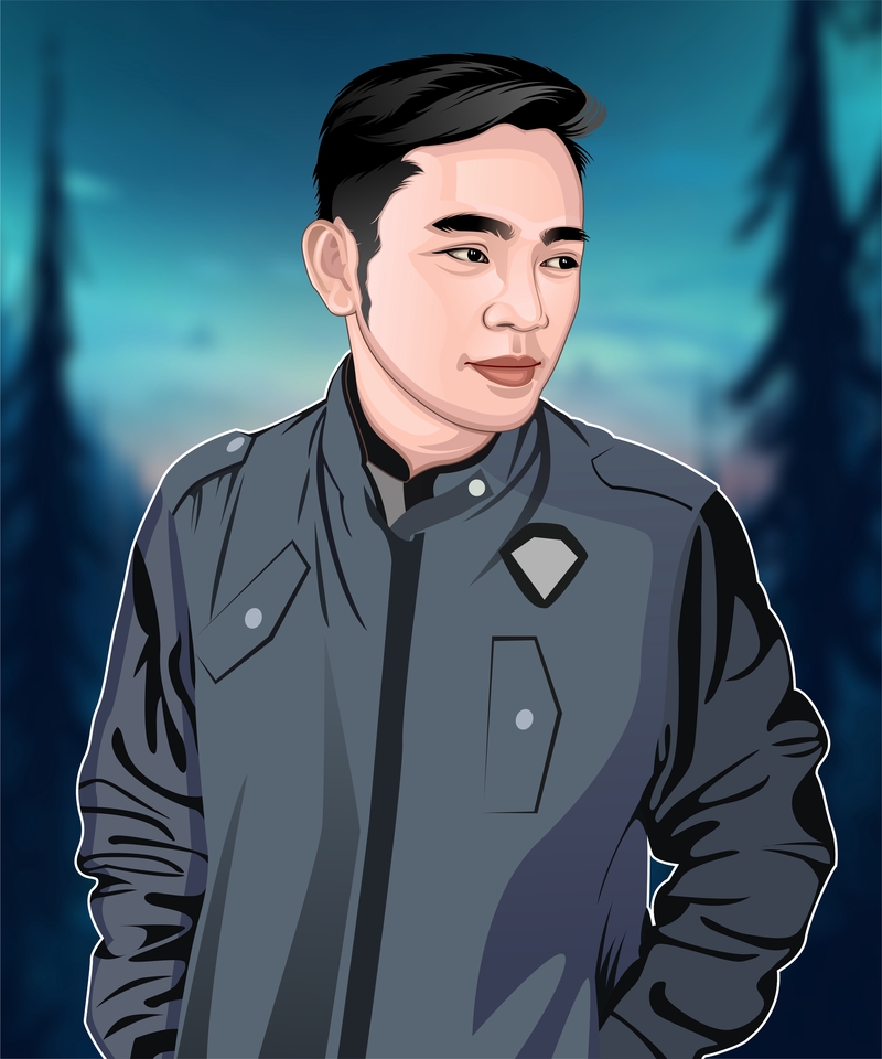 Gambar dan Ilustrasi - Desain Vektor Wajah Keren - 3