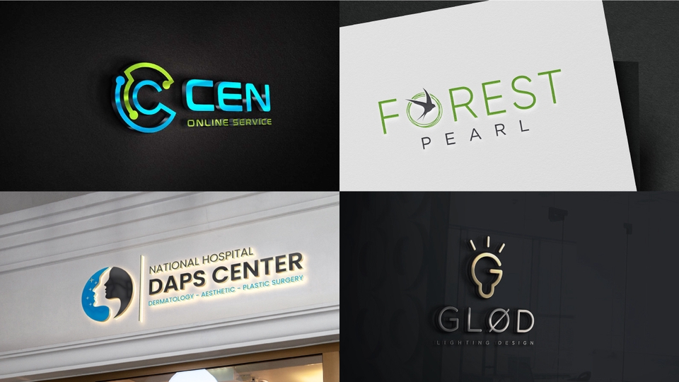 Desain logo online untuk berbagai keperluan, seperti logo bisnis, organisasi, dan restoran.