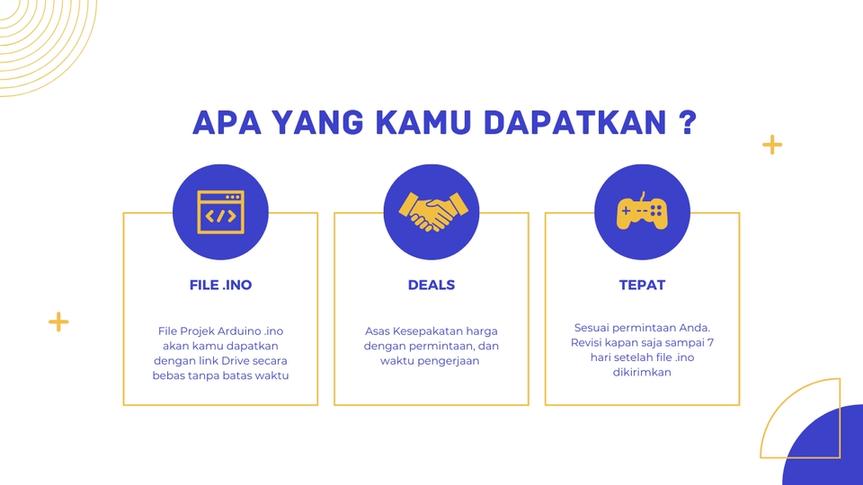 Jasa Project Arduino: File project, Deals dan Tepat waktu pengiriman file dengan link Google Drive.