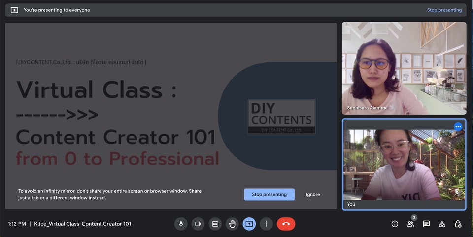 ผู้เชี่ยวชาญให้ความรู้เฉพาะด้าน - Virtual Class : Content Creator 101 คอร์สสอนสดผ่าน google meet - 5