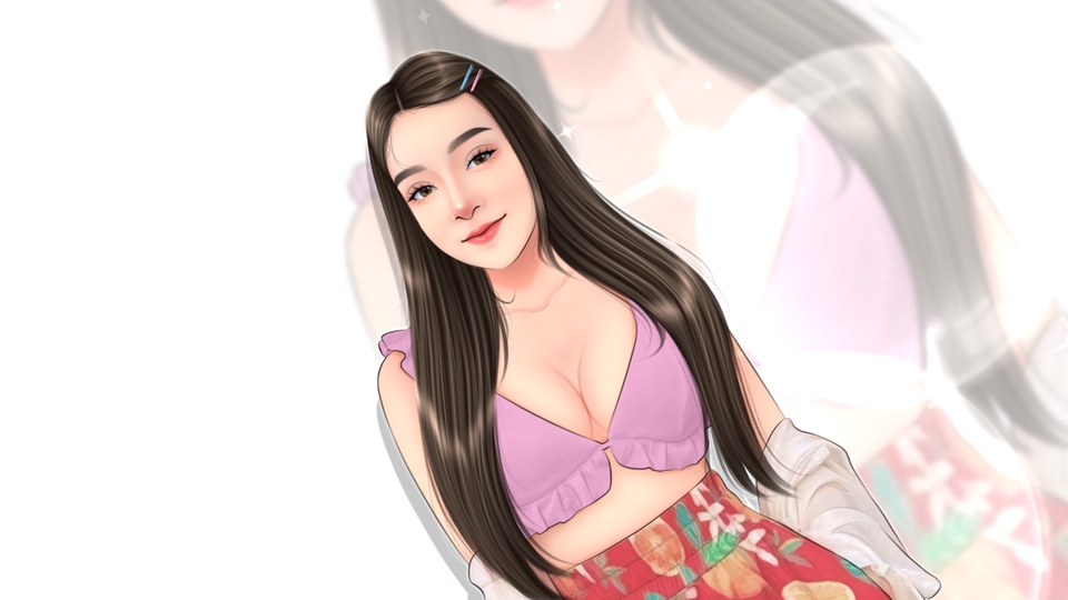 วาดภาพเหมือน Portrait - Portrait Digital สไตล์การ์ตูน - 3