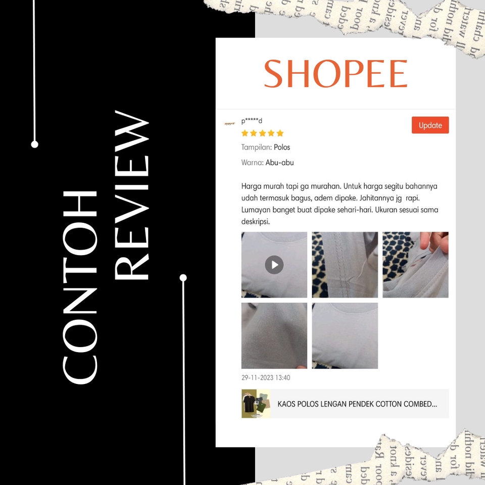 Memberi Review - Jasa Review Marketplace: Shopee, Tokopedia, Lazada, Blibli - 2