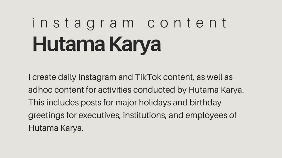 Jasa Content Writer Indonesia: Content Writer Profesional untuk Instagram dan TikTok - Hutama Karya