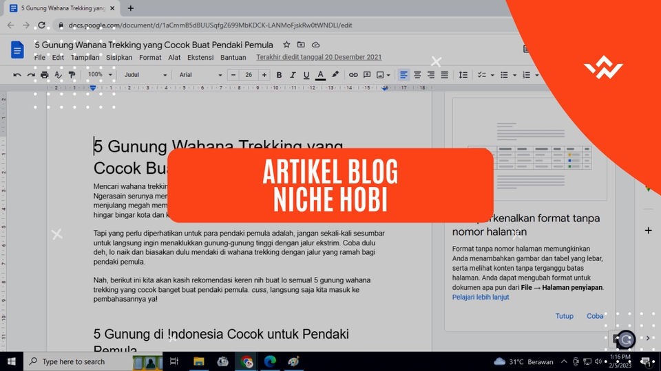 Penulisan Konten - Penulis Konten Artikel SEO Friendly Ghostwriter Profesional 1 Hari Jadi - 3