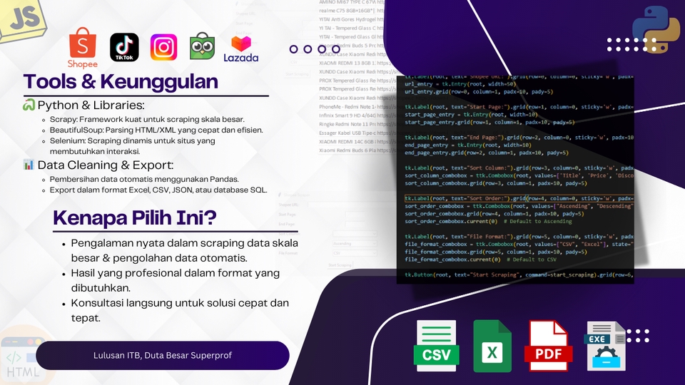 Scraping Data - Jasa Scraping Data Profesional - E-commerce, Berita, Media Sosial & Lainnya - 4