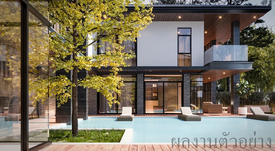 3D Perspective - รับทำและออกแบบ 3D Perspective Exterior - 11