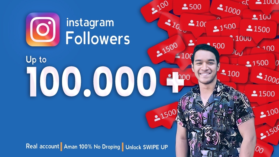 Tambah Followers - Jasa Tambah Follower Instagram Up to 100.000 + - 1