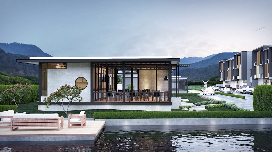 3D Perspective - รับทำภาพ 3D Perspective ออกแบบงานสถาปัตยกรรมภายนอก งานภายใน งานเขียนแบบก่อสร้าง ครบจบที่เดียว - 17