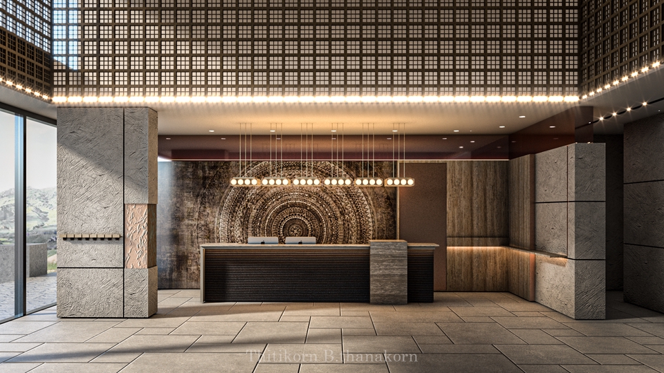 3D Perspective - รับ render interior perspective - 4