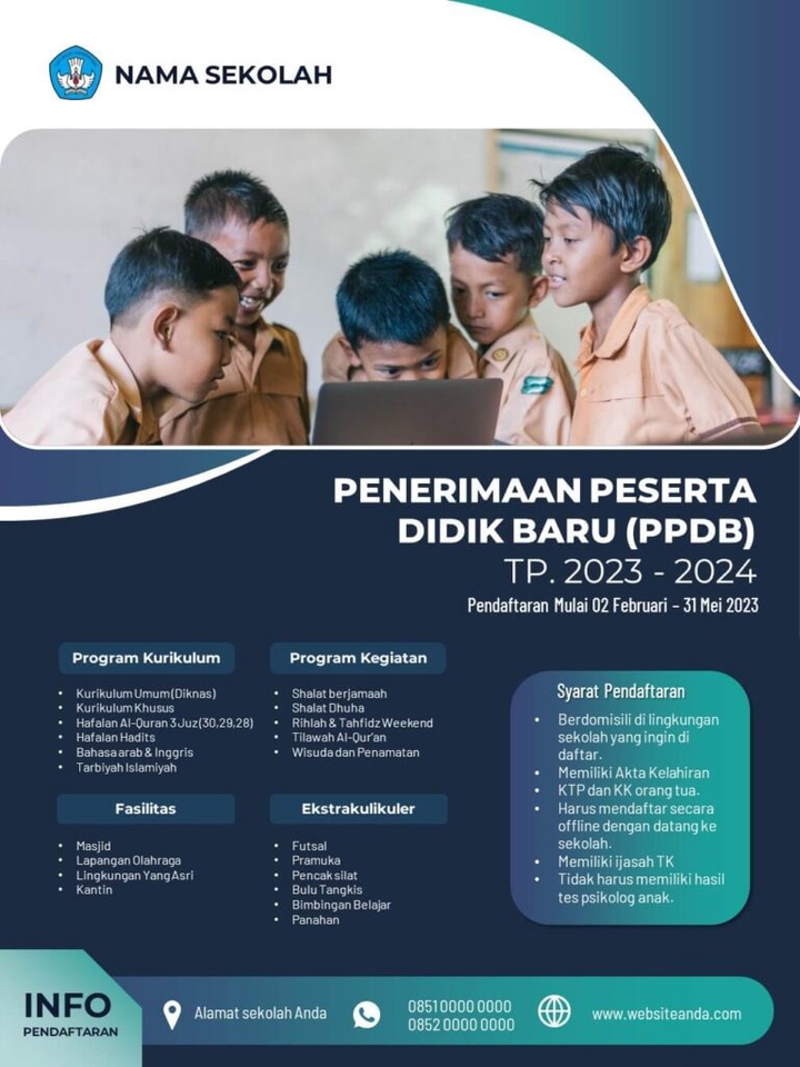 Banner Online - BROSUR PENERIMAAN SISWA/SANTRI BARU - 17