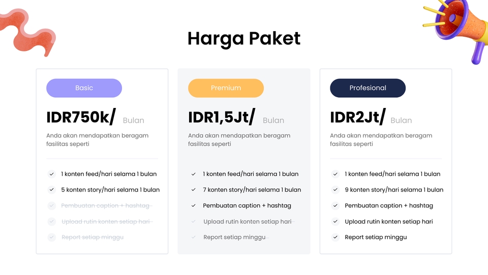 Digital Marketing - Konten full 1 bulan feed dan story IG + FB - 3