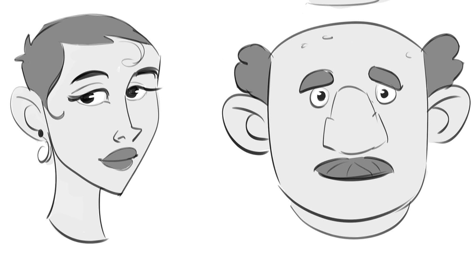 ภาพวาดการ์ตูนน่ารักสไตล์อนิเมะ