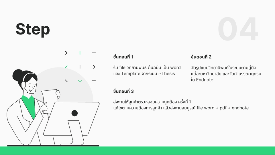 พิมพ์งาน และคีย์ข้อมูล - จัดรูปแบบวิทยานิพนธ์ i-thesis / Endnote / บทความ - 4