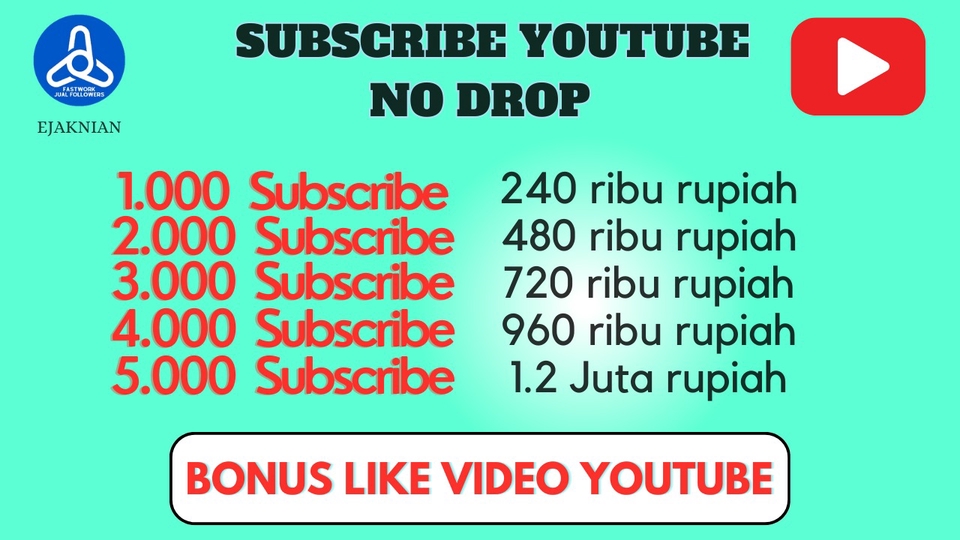 Tambah Followers - JASA YOUTUBE SUBSCRIBE DAN LIKE INSTAGRAM NON DROP - 1