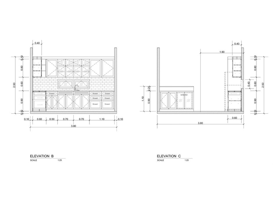 ออกแบบแปลน - รับออกแบบเขียนแบบ เฟอร์นิเจอร์ Build-in / ห้องหรือพื้นที่ขนาดเล็ก (Ex. คอนโด,คาเฟ่,ร้านค้า,คีออส) - 3