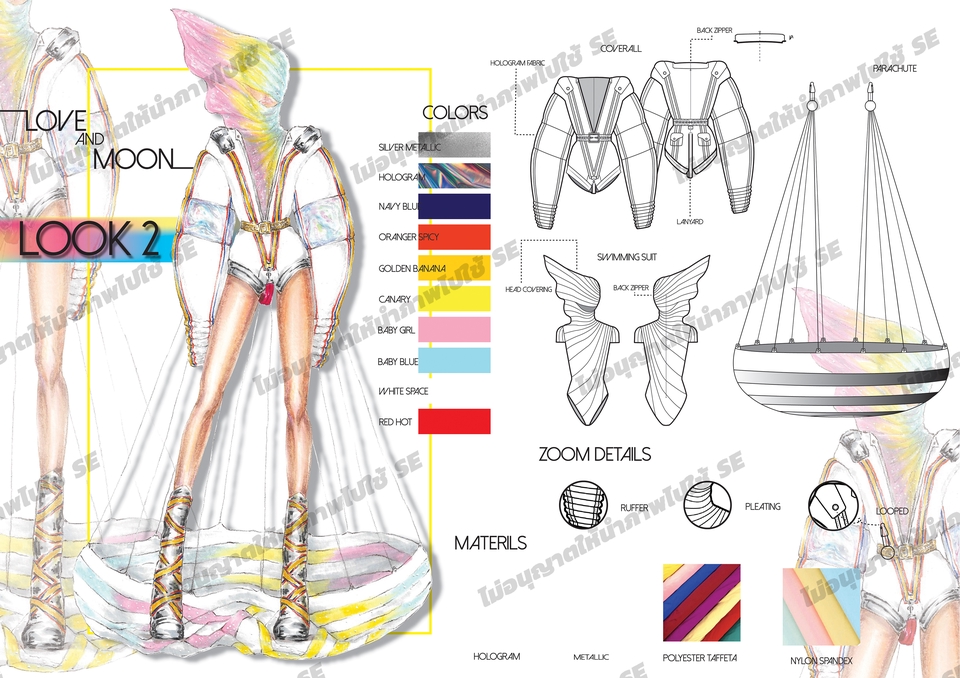 วาด/ออกแบบแพทเทิร์นเสื้อผ้า - รับวาด fashion illustration ออกแบบเสื้อผ้า ออกแบบลายผ้า ออกแบบกระเป๋า รับทำแบรนด์แฟชั่น - 24