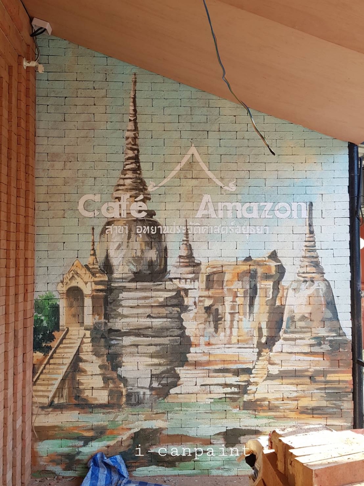 ออกแบบตกแต่งภายในและภายนอก - รับวาดภาพเพ้นท์ผนังเพื่อการตกแต่ง (Wall Painting) - 6