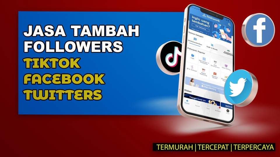 Tambah Followers - FOLLOWERS TIKTOK, FACEBOOK DAN TWITTER - 1