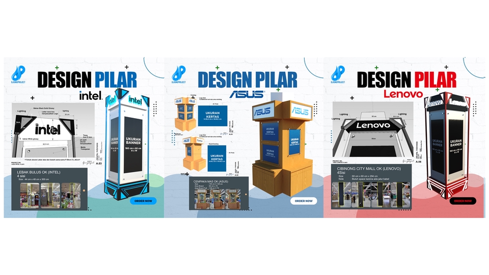 3D & Perspektif - 3D Booth Pameran, 3D Booth display produk, 3D Visualisasi Booth. - 8