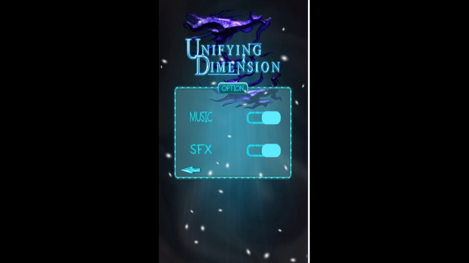 Jasa Pembuatan Game Android: Gambar menu pengaturan game dengan opsi untuk mengontrol musik dan efek suara.
