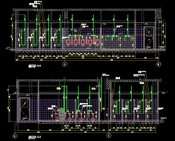 CAD Drawing - Mechanical & Electrical Desain Gambar 2D MEP M.E - 5