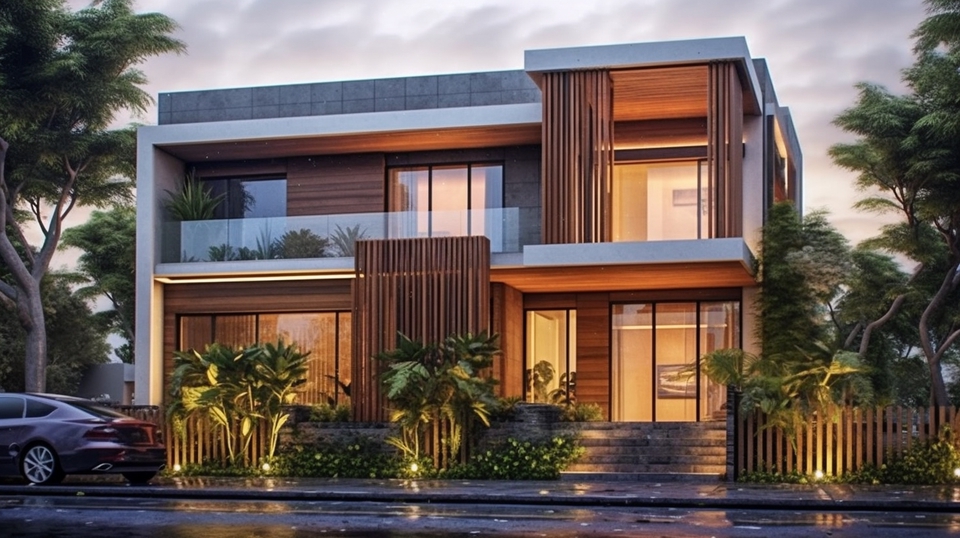 3D & Perspektif - pembuatan desain model 3d dan render rumah tempat tinggal, villa, apartemen, kantor dll - 6