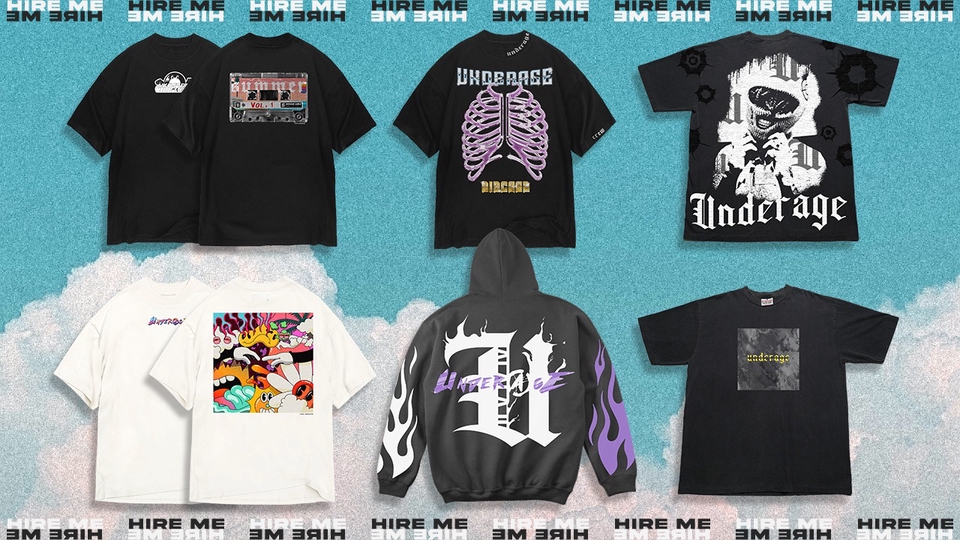 วาด/ออกแบบแพทเทิร์นเสื้อผ้า - รับออกแบบลายเสื้อ | Streetwear Design and Artwork Design - 1