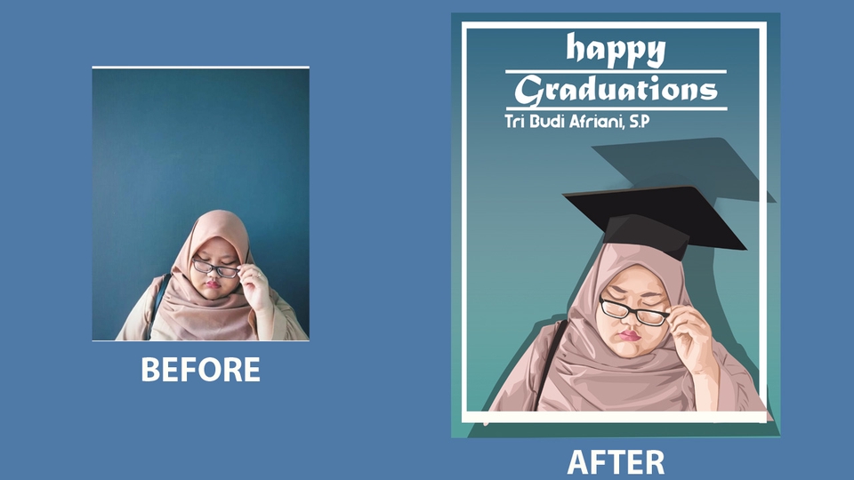 Gambar Potret - Murah! Design vector photo Potrait - 3