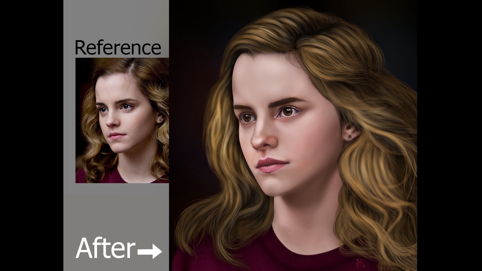 วาดภาพเหมือน Portrait - วาดภาพเหมือน Portrait ( Digital Painting ) - 3