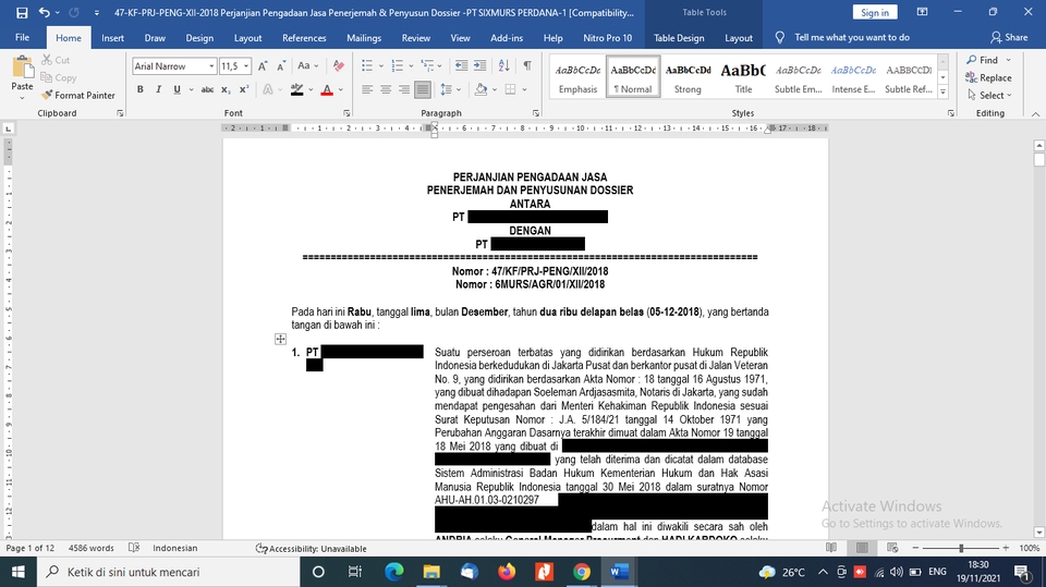 Hukum - Penyusunan Perjanjian dan Konsultasi Atas Perjanjian (Bonus Memorandum Of Understanding (MoU)) - 4