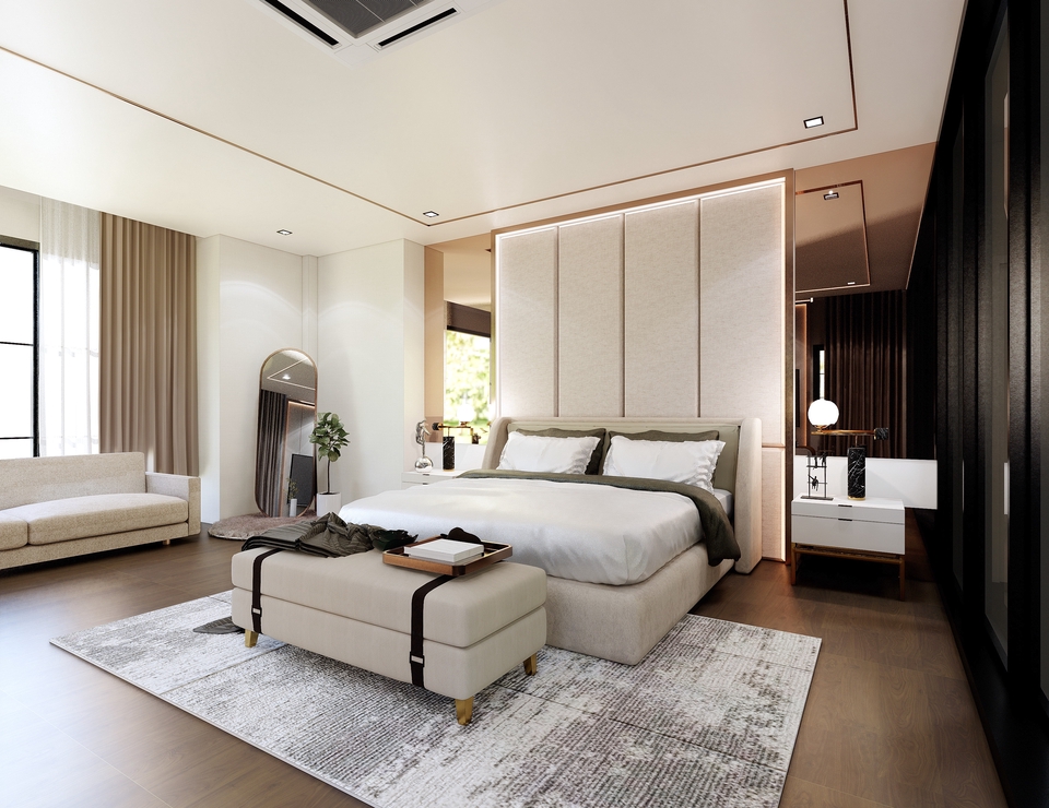 ออกแบบตกแต่งภายในและภายนอก - INTERIOR รับออกแบบตกแต่งภายใน บ้าน คอนโด รีโนเวท 3D Perspective - 8