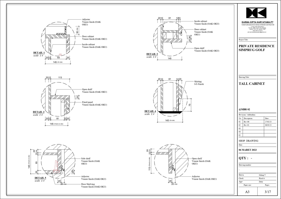 CAD Drawing - SHOP DRAWING INTERIOR Profesional & Hasil Cepat - 12