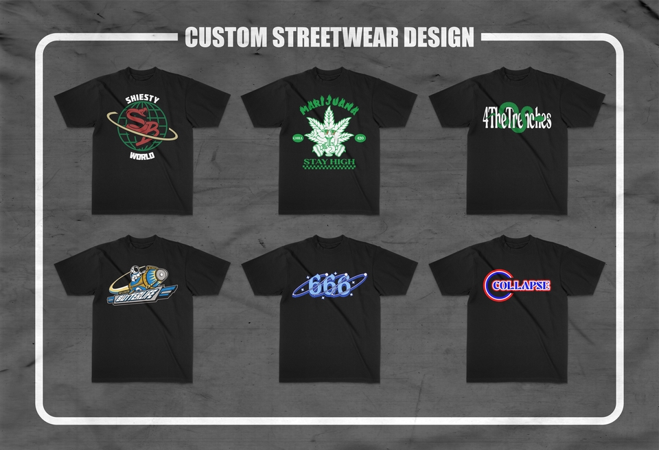 Desain Kaos & Motif - DESAIN KAOS STREETWEAR UNTUK BRAND CLOTHING - 3