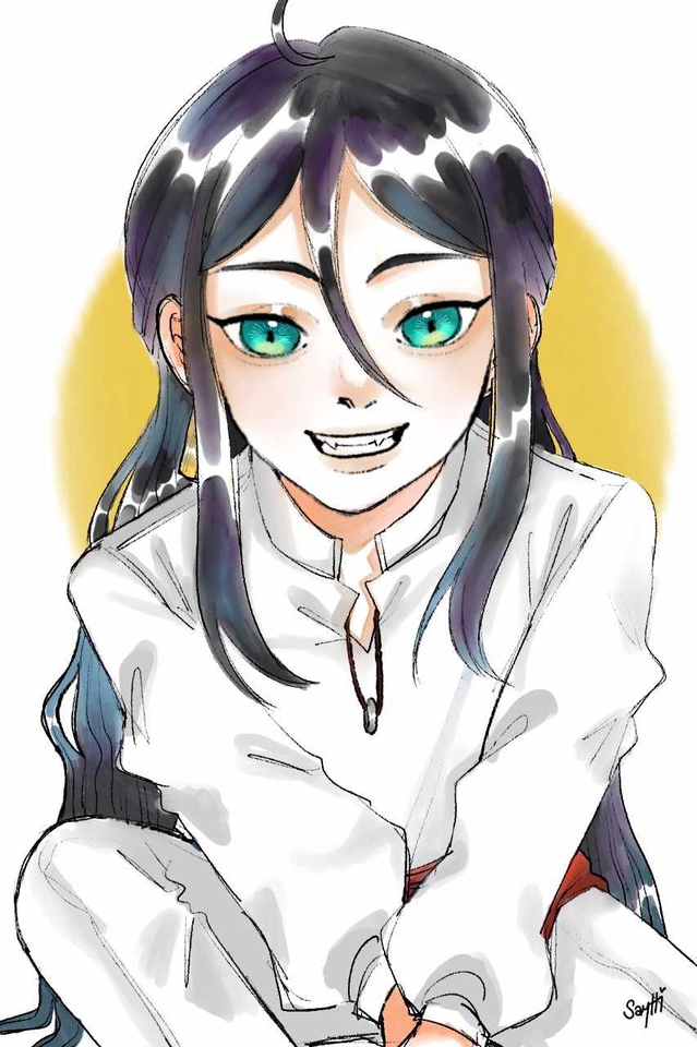 รับวาดรูปการ์ตูนอนิเมะน่ารัก สไตล์ญี่ปุ่น สีน้ำ วาดรูปสาวผมยาว