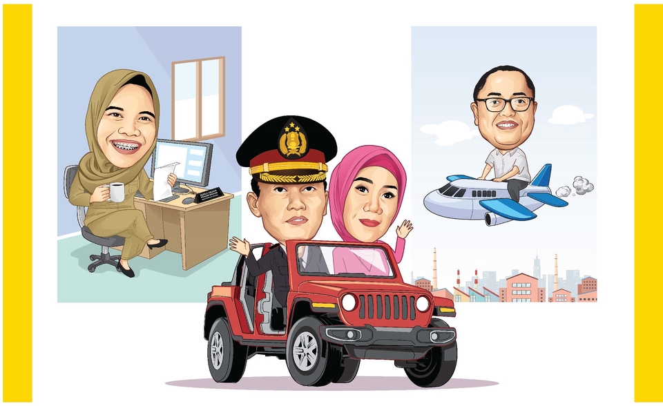 Vektor - vector karikatur - 8