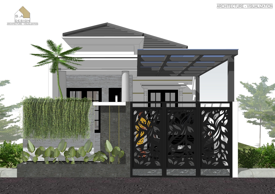 3D & Perspektif - Jasa Desain Rumah Arsitek 3D Rendering Visualisasi  - 20