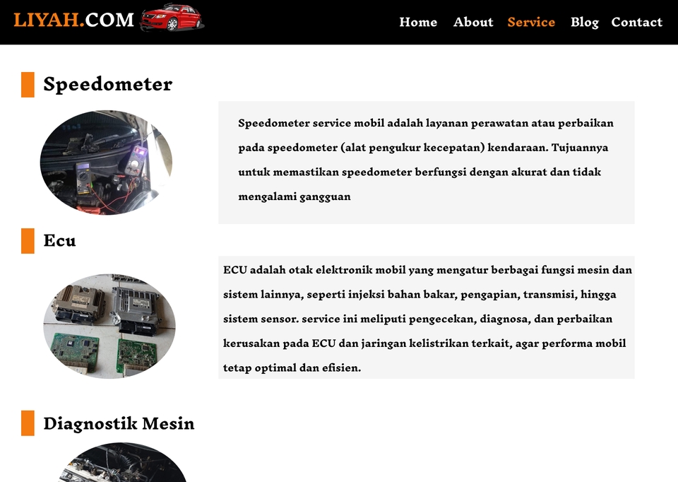 UI & UX Design - Desain website menggunakan figma "Service Kelistrikan Mobil Profesional dan Terpercaya!" - 5