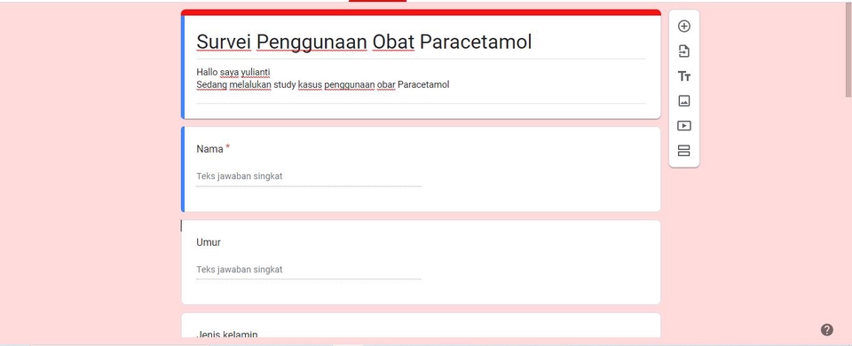 Entri Data - JASA PEMBUATAN GOOGLE FORM - 3