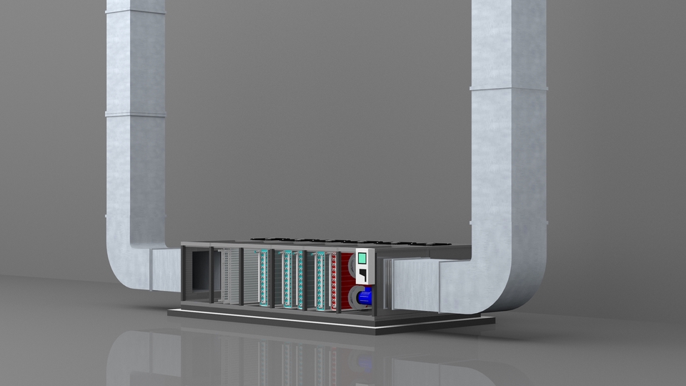 3D & Perspektif - 3D MODEL SISTEM PENDINGIN,CHILLER - 10