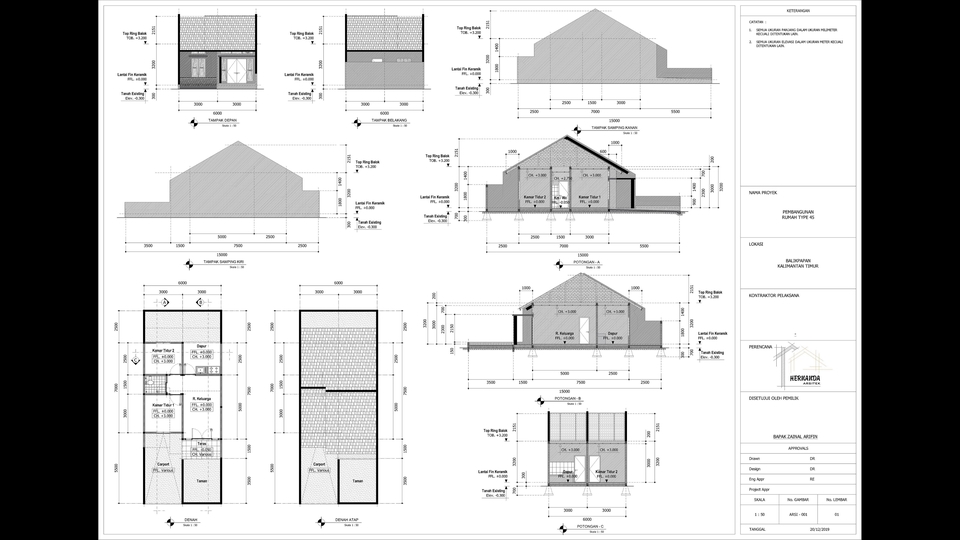 CAD Drawing - Architectural Designer in 2D (Unlimited Revision) - 1