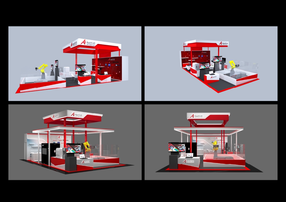 3D Perspective - รับงานออกแบ  Kiosk, Booth, Shop ,Display, Exhibition, Museum 3D Perspective  - 12