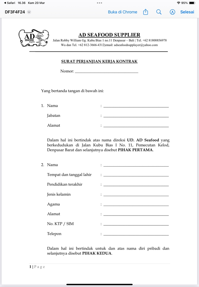 Sumber Daya Manusia - Digital Kontrak Kerja Karyawan - Solusi Praktis untuk Pengelolaan Sumber Daya Manusia - 2