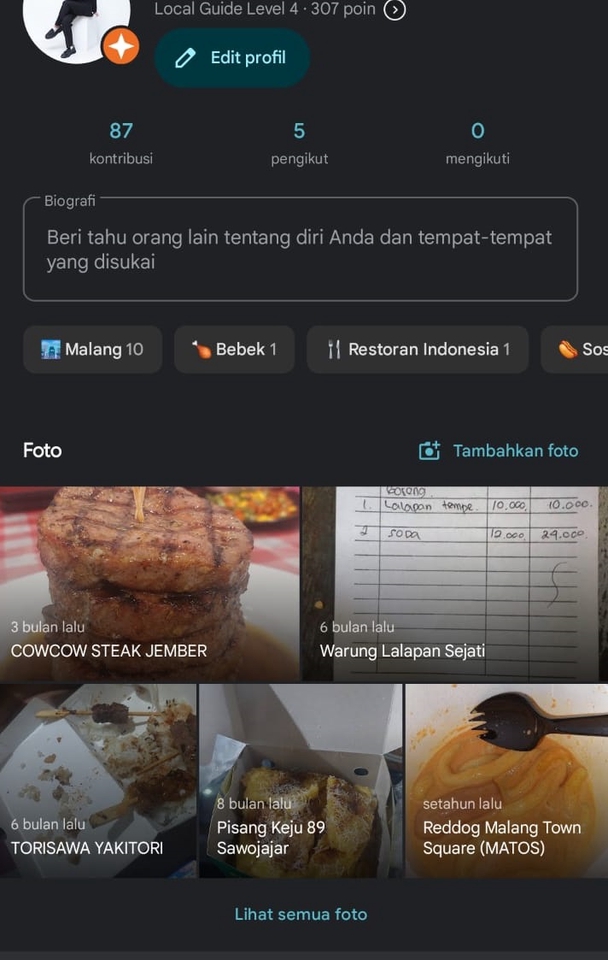 Jasa review Google Maps - Tempat makan steak di Jember