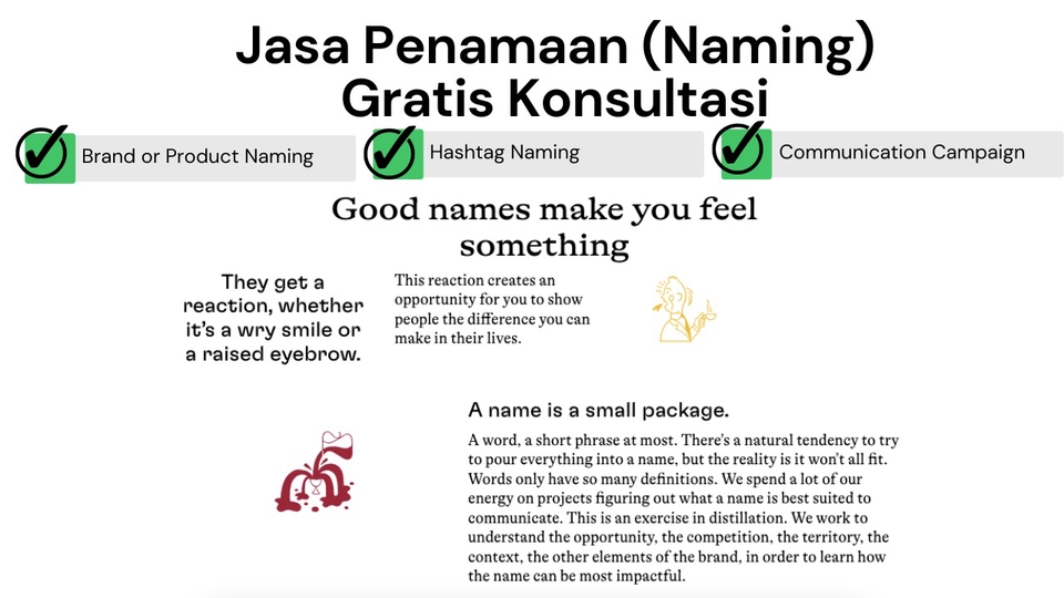 Branding - Jasa Konsultasi Brand Naming / Hashtag / Tagline / Slogan Berdasarkan Riset Gratis Konsultasi - 1
